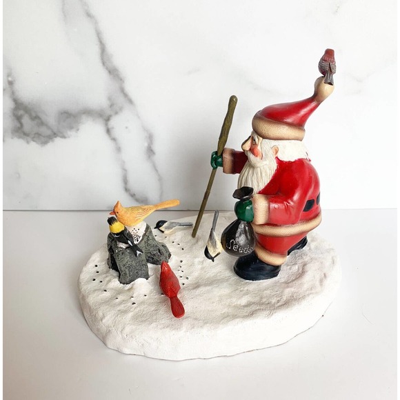Loon Lake Decoy Co Santa Feeding Birds Sculpture Figurine Sam Nottleman Ltd - Picture 5 of 14